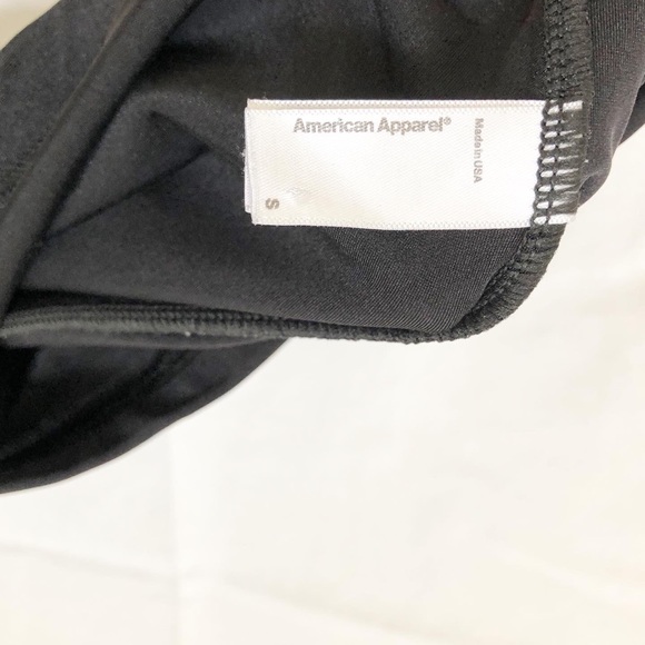 American Apparel black tights with a slight sheen - Picture 2 of 5